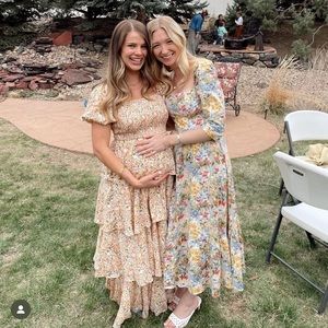 Maternity tiered dress